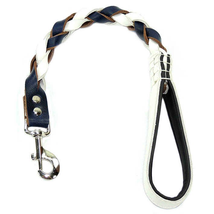 Deri Örgü Gezdirme Tasması Kısa