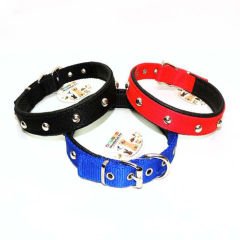 Aksesuarlı Yumuşak Dokulu Çift Katlı Köpek Boyun Tasma 36-46 cm*3 cm