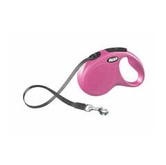 Flexi New Classic - Şerit Köpek Tasması S Pembe 5 m