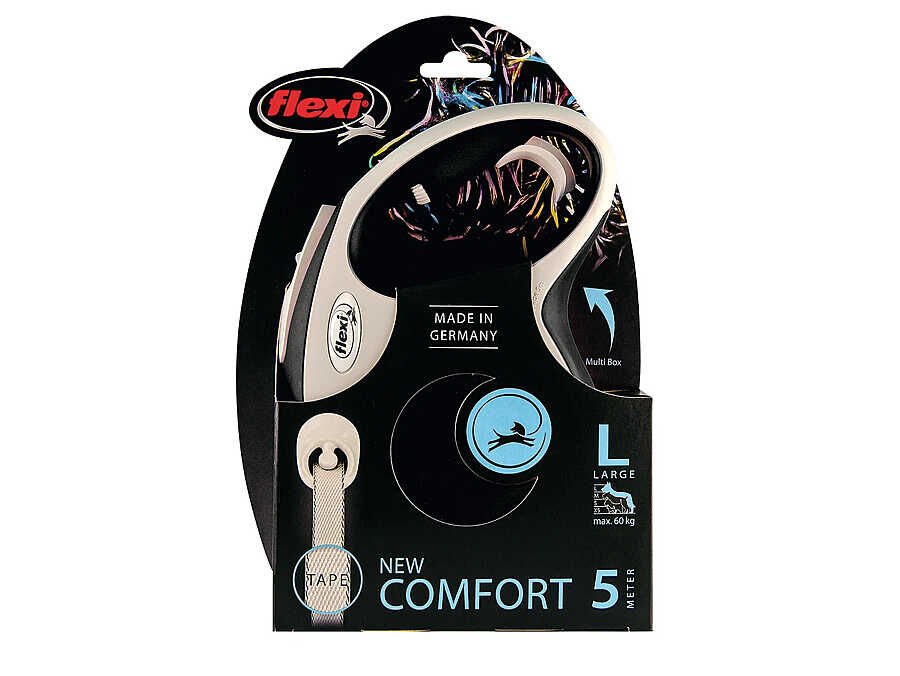 Flexi New Comfort 5M Şerit L Siyah