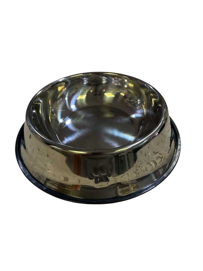 Amazon ASBE-96 Oz Oval Desenli Çelik Mama Kabı