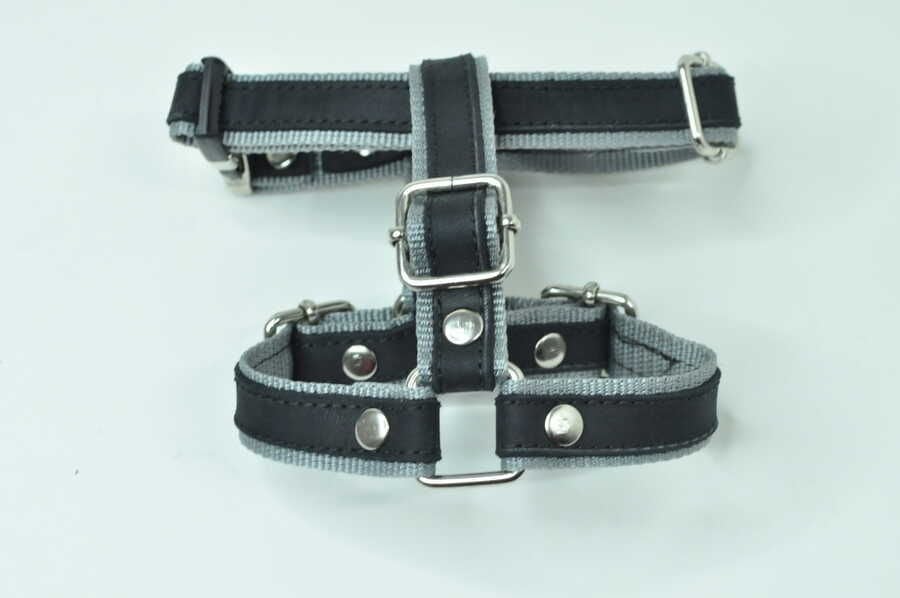 Kolon Üstü Deri  Ayarlanabilir Köpek GöğüsTasması  L Boy