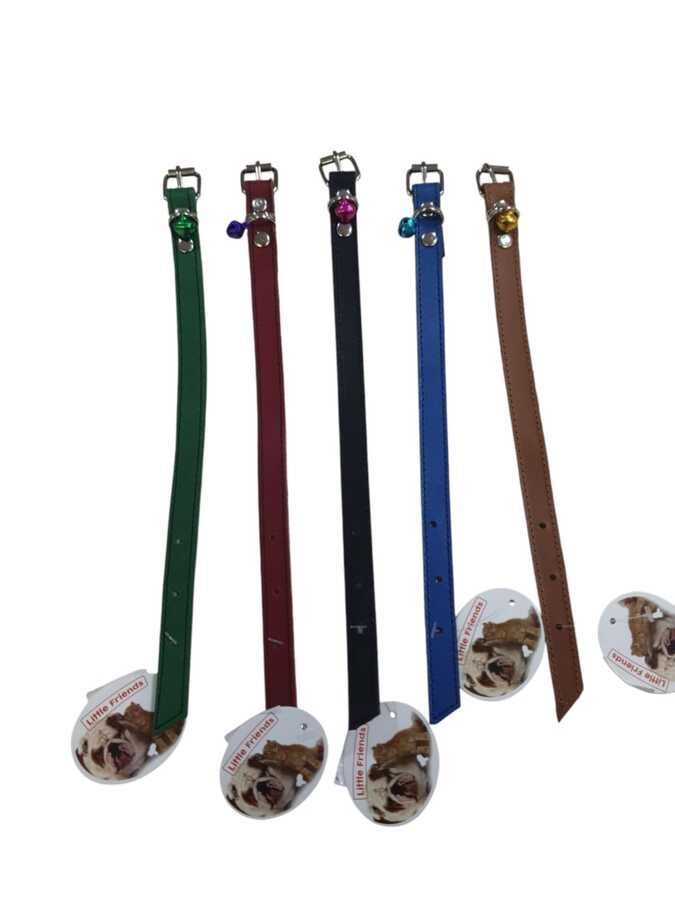 2,8 mm Deri Yan Dikişli Kedi Tasması