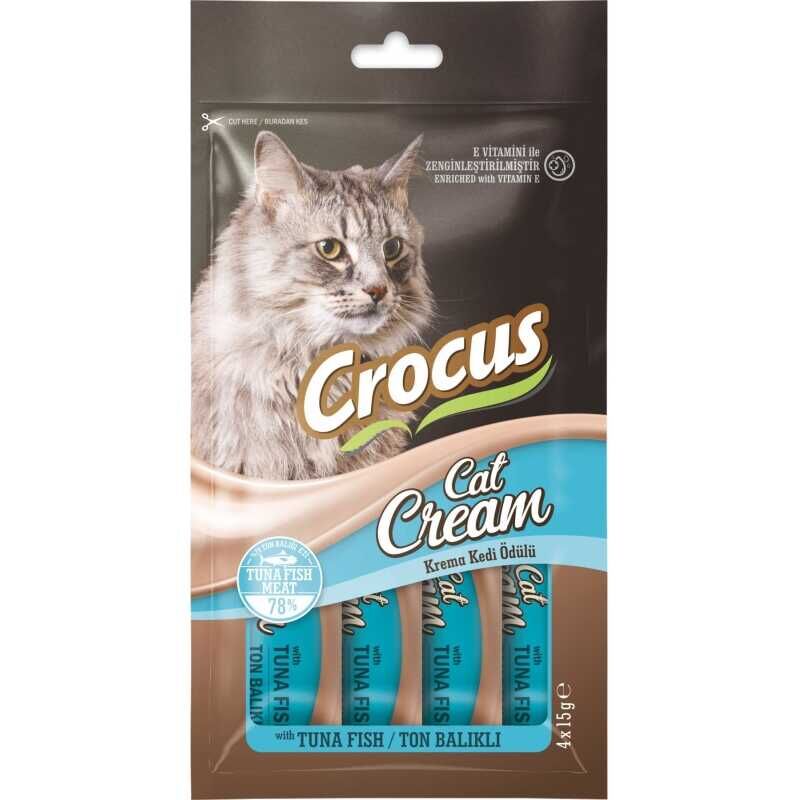Crocus Ton Balıklı  Krema Kedi Ödülü 4*15 Gr