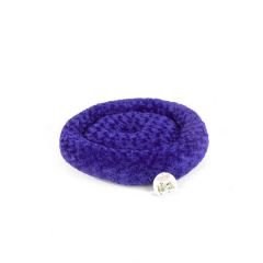 Simit Yatak Peluş Mor 55x55