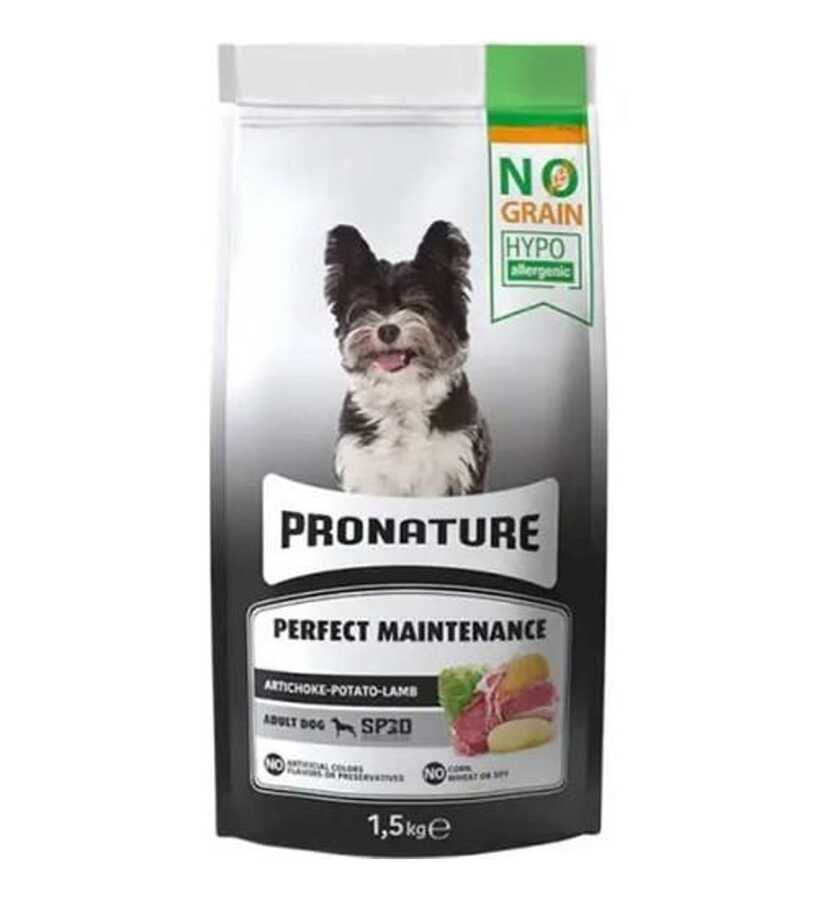 Pronature Perfect Maintenance Kuzu Etli Patatesli ve Enginarlı Yetişkin Köpek Maması 1,5 Kg