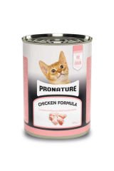 Pronature Tahılsız Yavru Yaş Kedi Maması (Kitten) Ezme Tavukli etli 400gr