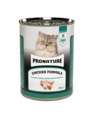 Pronature Tahılsız Yetişkin Yaş kedi Maması (Adult) Ezme Tavuk etli 400gr