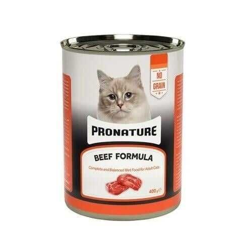 Pronature Tahılsız Yetişkin Yaş kedi Maması (Adult) Ezme Sığır etli 400gr