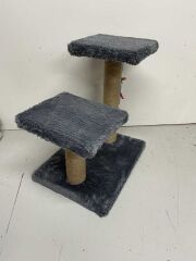 İki Oturaklı Peluş Tırmalama