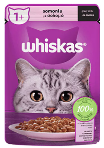 Whiskas Pouch Gravy Soslu  Somonlu Kedi Maması 85 gr