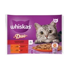 Whiskas Tasty Dua Klasik Karma  Sığırlı ve Kümes Hayvanlı Poşet Yaş mama 340gr