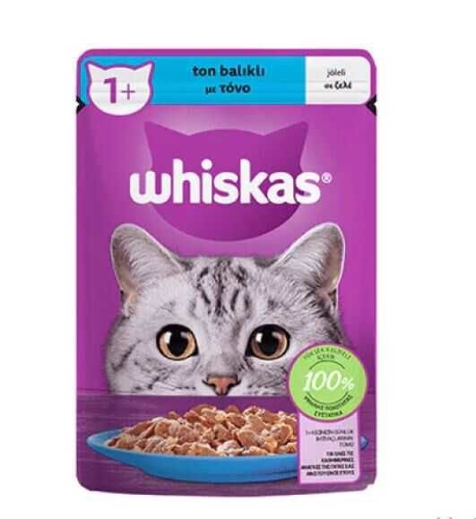 Whiskas Pouch Jöleli Ton Balıklı  Kedi Maması 85 gr