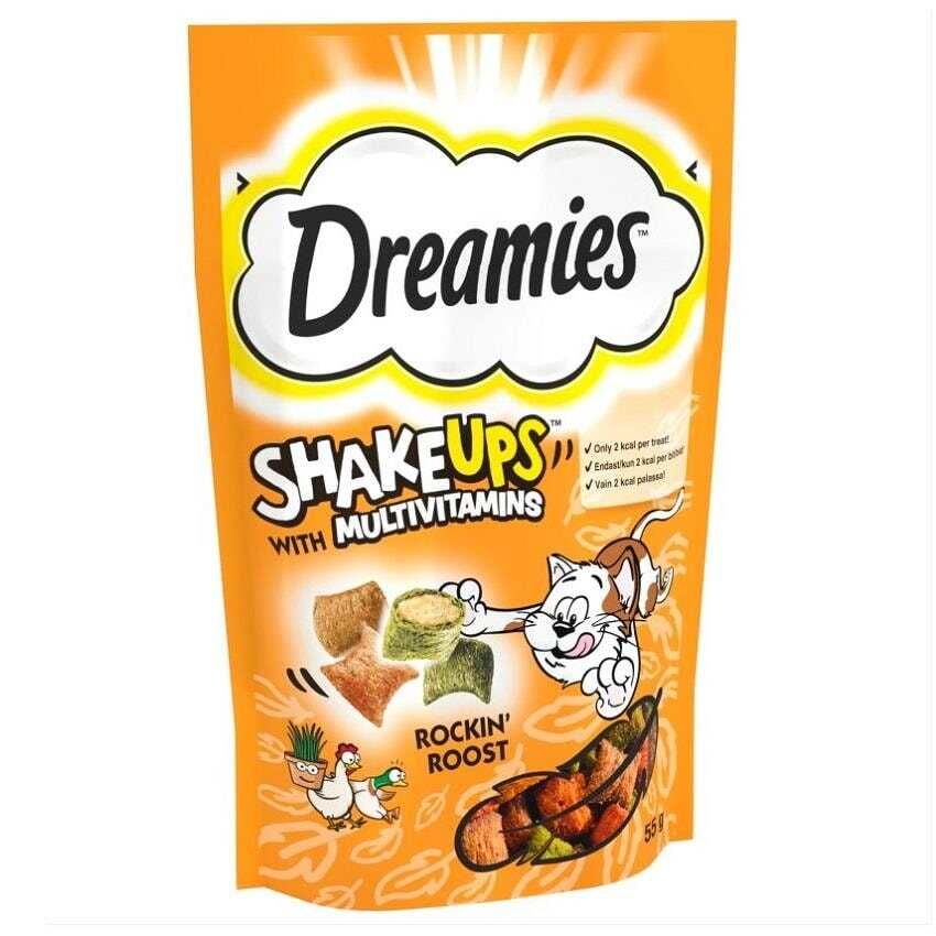 Dreamies Shake Ups Kümes Hayvanlı  Kedi Ödülü 55 Gr