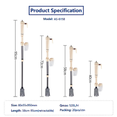 Jeneca AS-615B  USB Kablolu ve Pilli Dip Süpürgesi