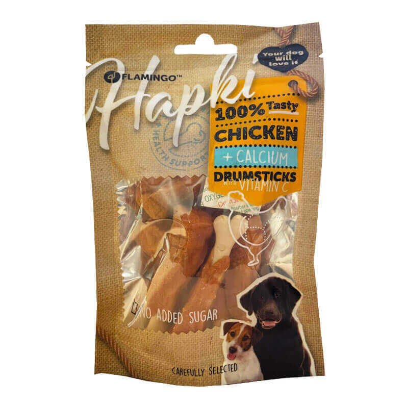 Flamingo Hapki Tavuk Etli Köpek ödül Budu+ Kalsiyum 85 gr