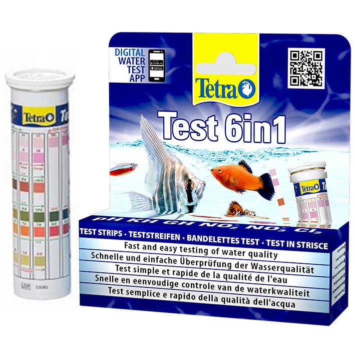 Tetra 6IN1 Çubuk Test (pH-KH-GH-NO2-NO3-CI2)