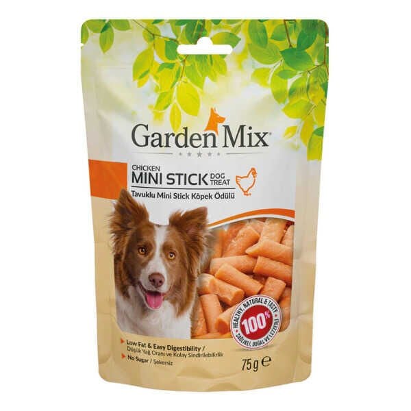 Gardenmix Tavuklu Mini  Stick Köpek Ödül 75 gr