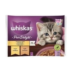 Whiskas Güveç Kümes Hayvanlı Yavru Kedi Konservesi 85gr x 4 Paket