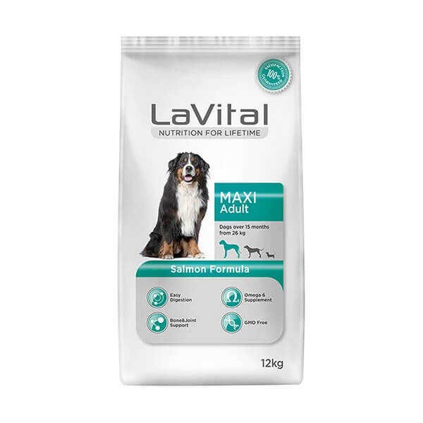 LaVital Büyük Irk Yetişkin Kuru Köpek Maması (Maxi Adult) Somonlu 15 Kg
