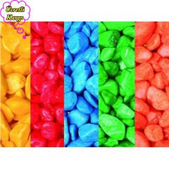 REF-191 Gökkuşağı Fanus Çakılı 10 mm 350 gr 30 lu Paket
