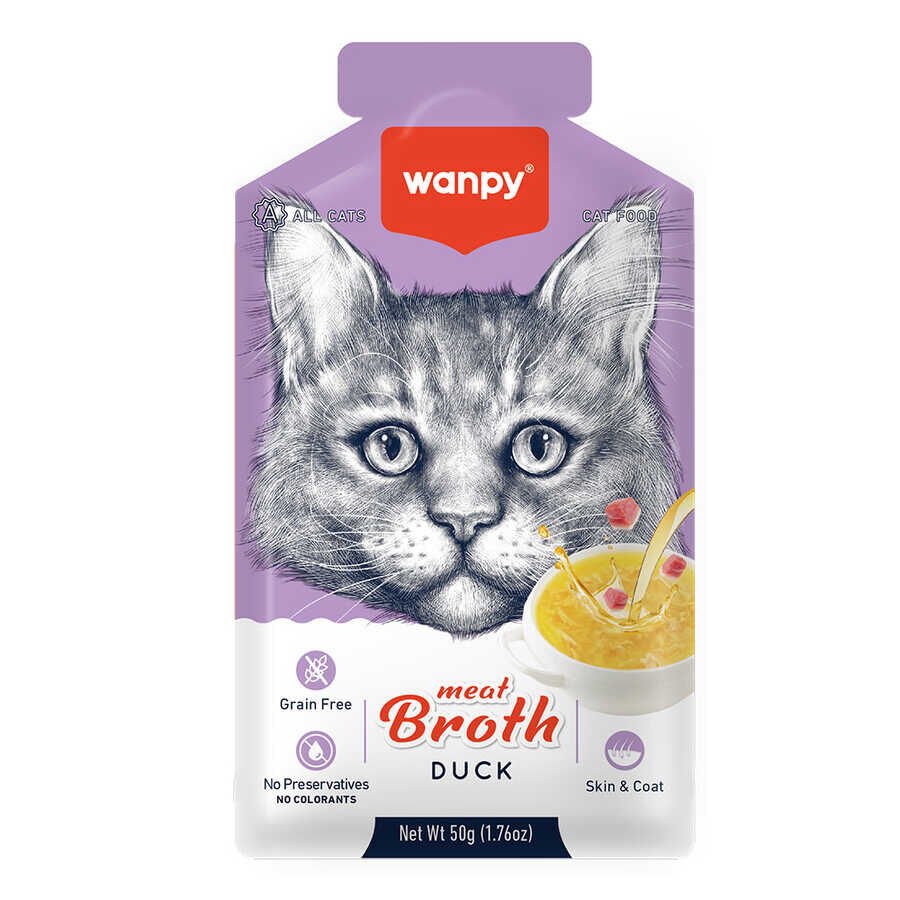 Wanpy Kediler için Ördek eti Çorbası  50 gr