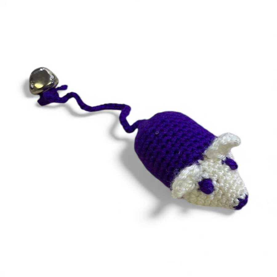 Little Friends kedi Otlu Zilli Örgü  Kedi Oyuncağı