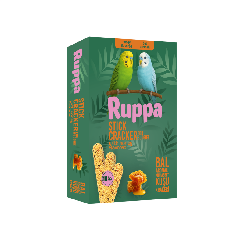 Ruppa 10lu  Muhabbet Kuşu Krakeri Ballı