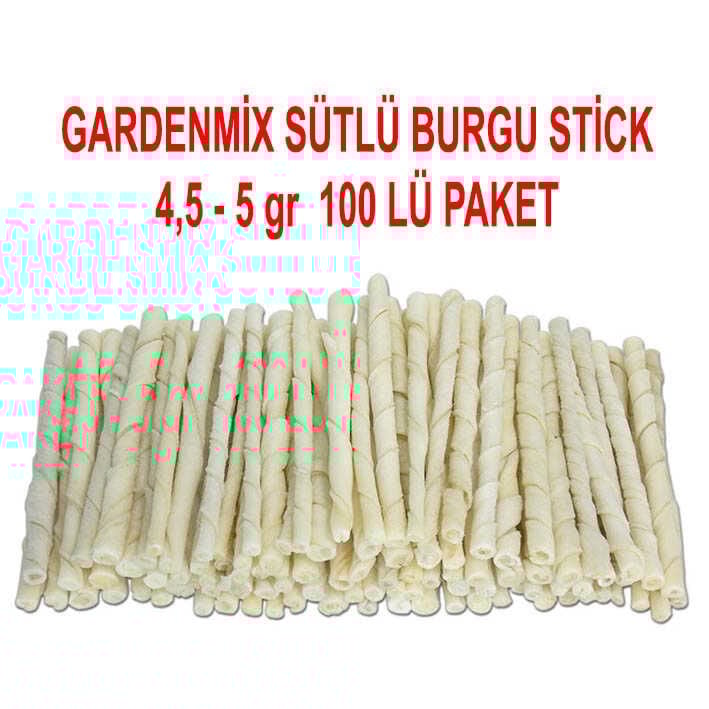 Gardenmix 4,5-5g Sütlü Burgu Stick 100 lü Paket
