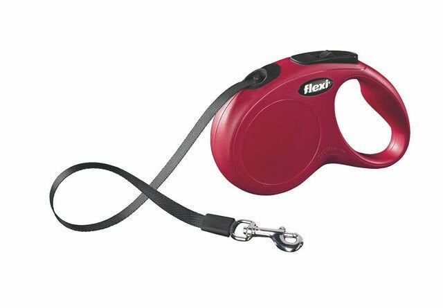 Flexi New Classic 5 m Şerit Tasma S Kırmızı