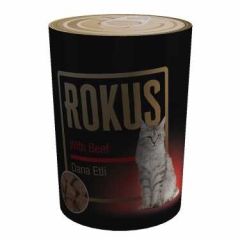 Rokus Dana Etli  Kedi KOnserve Maması 410g