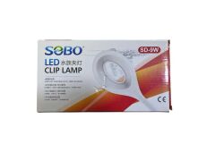 Sobo  Led Akvaryum Lambası Klipsli Beyaz Pembe  SD-9W