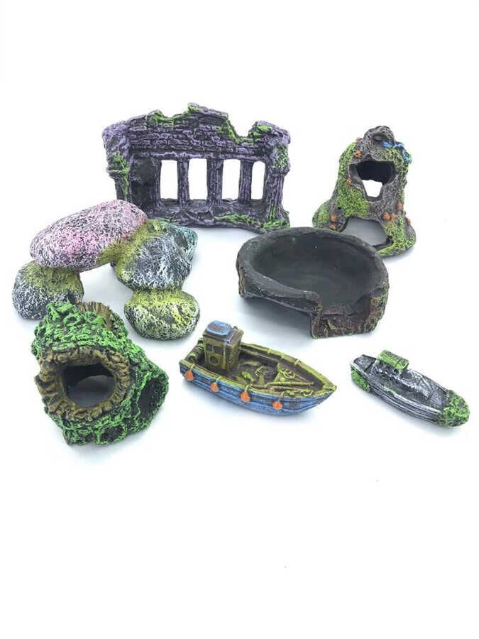 Akvaryum Dekor Seti( 20 )li