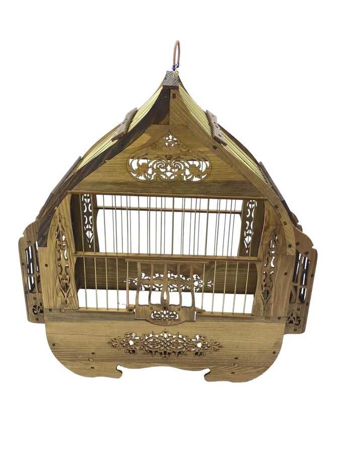 Ahşap Kafes Oymalı  Lüks Armudi  (18x36x45 cm)