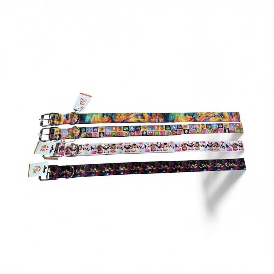 Little Friends Yumuşak Doku Deri Boyun Tasması 4,5 cm