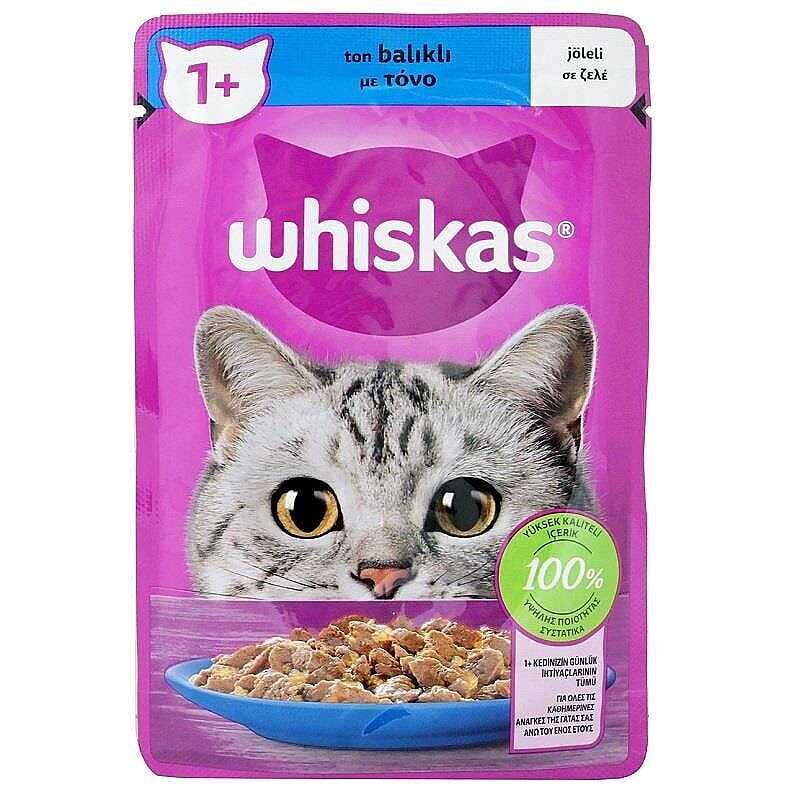 Whiskas Pouch Jöleli Ton Balıklı  Kedi Maması 85 g