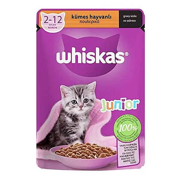 Whiskas Pouch Yavru Kümes Hayvanlı Kedi Maması 85 g