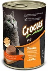 Crocus Yetişkin Kedi Tavuklu Pate Yaş Mama 400 gr